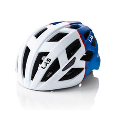 LAS Enigma Helmet - Matt White/Blue - SpinWarriors