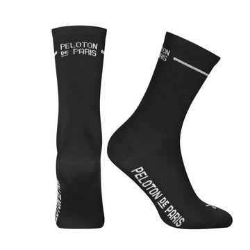 Peloton de Paris Classic PLTN Socks - Black - SpinWarriors