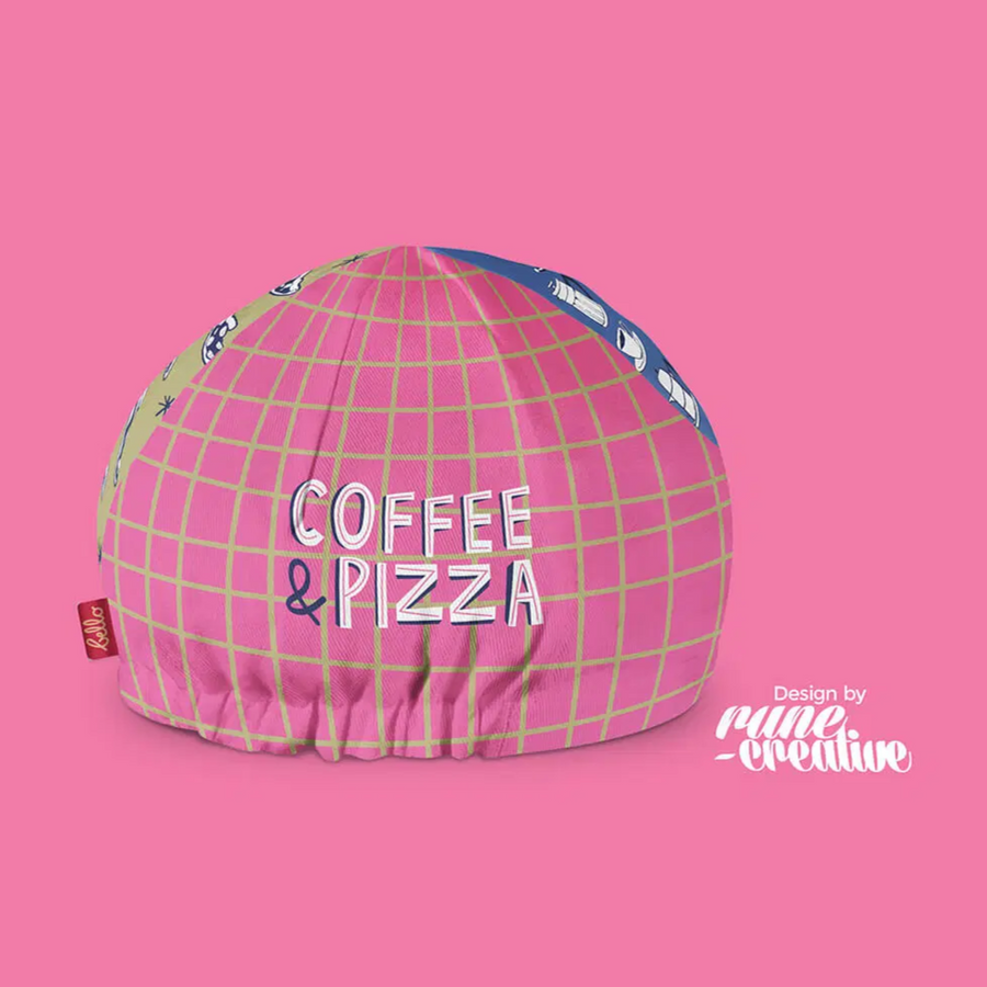 Bello Cotton Cycling Cap - Coffee&Pizza - SpinWarriors