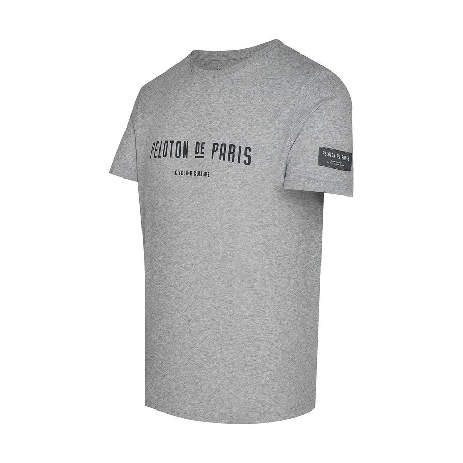 Peloton de Paris Cycling Culture T-Shirt - Heather Grey - SpinWarriors