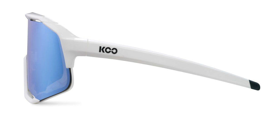 KOO Demos White/Turquoise Sunglasses - Turquoise Lens - SpinWarriors