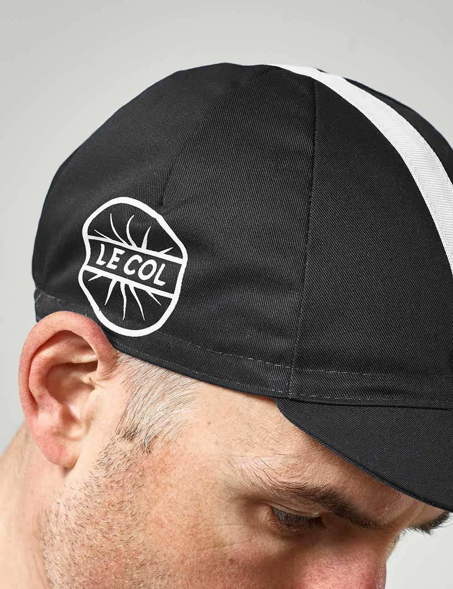 Le Col Cycling Cap - Black/White - SpinWarriors