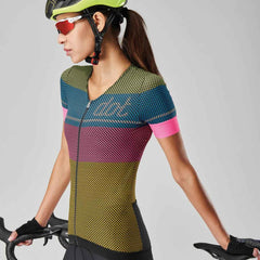 Dotout Glory Women Jersey - Lime/Light Blue/Pink/Yellow - SpinWarriors