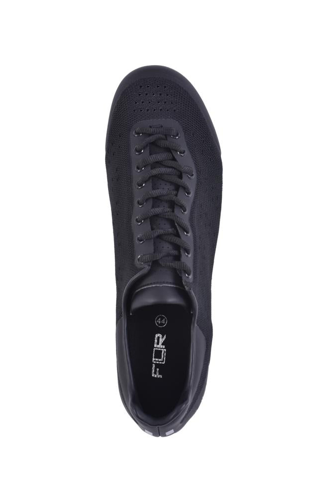 FLR F-35 Knit Lace Road Shoes - Black