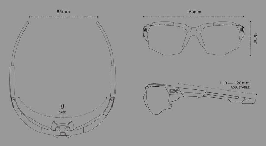 KOO Orion Slate Iris Sunglasses - Infrared Lens - SpinWarriors