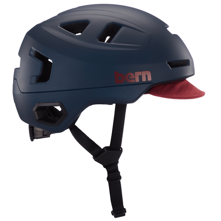 Helm Sepeda Urban Kota MIPS Bern Hudson - Matte Navy - SpinWarriors