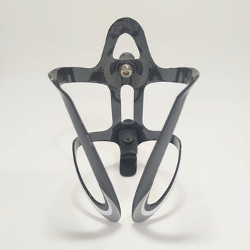 Wheelsport Carbon Bottle Cage - Silver/White - SpinWarriors