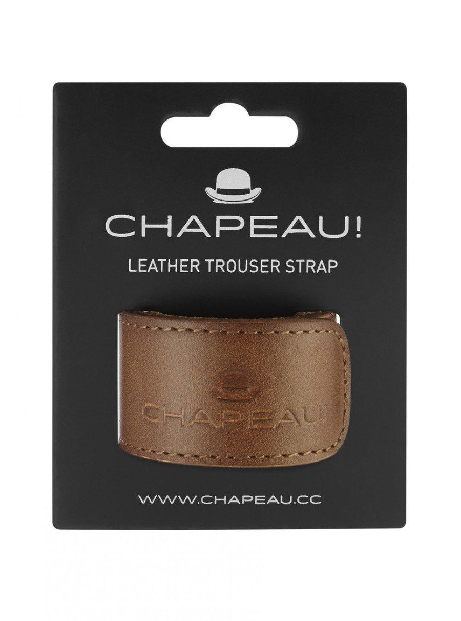 Chapeau! Leather Trouser Strap - Brown - SpinWarriors