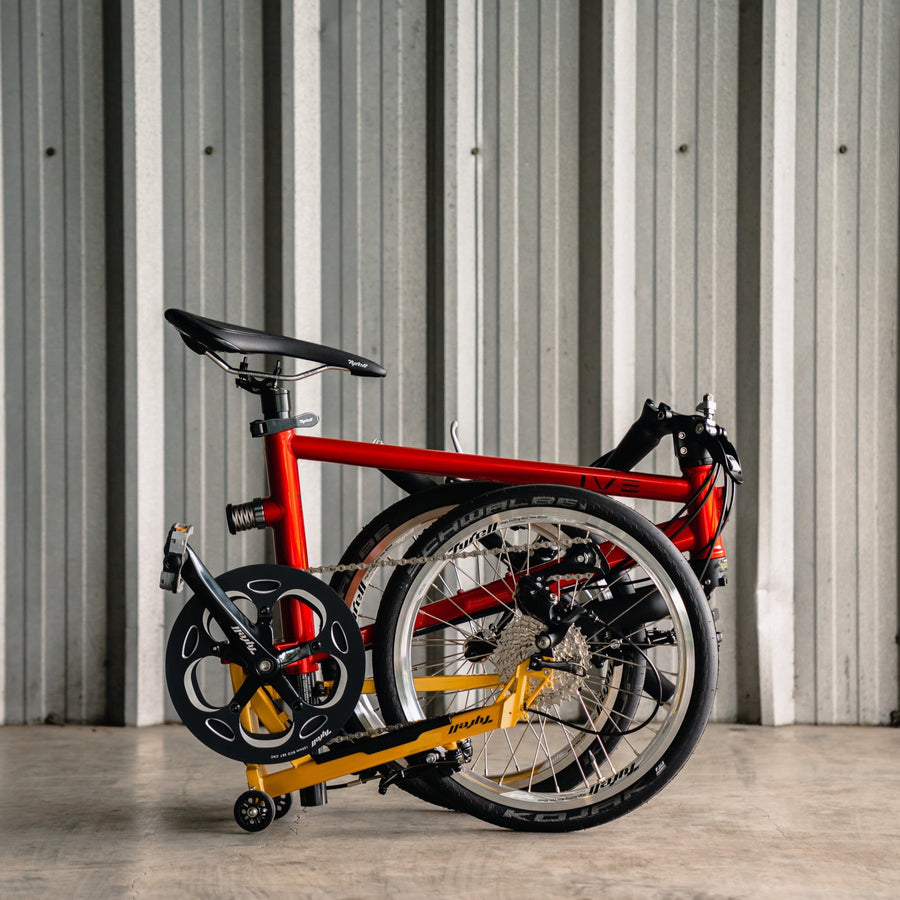 Tyrell IVE Sports Folding Bike - Red/Mango