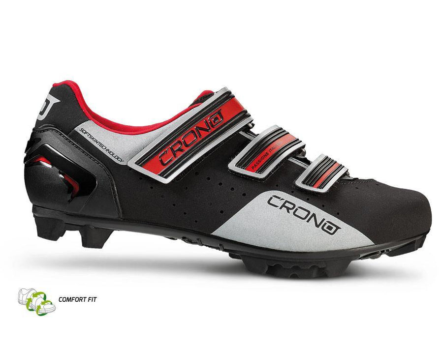 Crono CX4 MTB Shoes - Black/Red - SpinWarriors