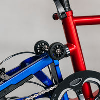 Tyrell IVE Sports Folding Bike - Metallic Red/Metallic Blue
