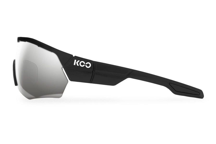 KOO Open Cube Black Sunglasses - Smoke Mirror Lens - SpinWarriors