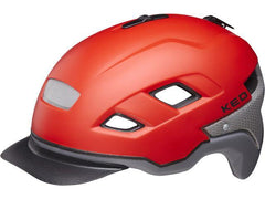 KED Berlin Helmet - Red/Grey Matt - SpinWarriors