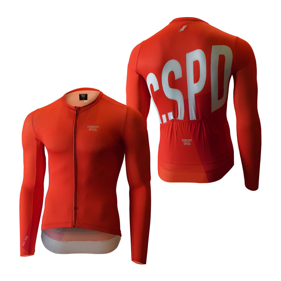 Concept Speed (CSPD) Essential Long Sleeve Jersey - Coral