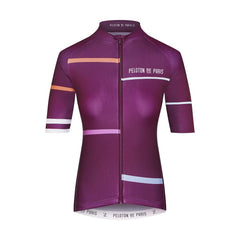 Peloton de Paris Domestique Women Jersey - Laser Deep Purple - SpinWarriors