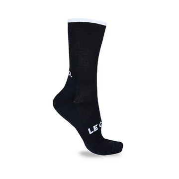 Le Col Tech Wool Cycling Socks - Black/White - SpinWarriors