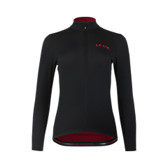 Le Col Hors Categorie Women Long Sleeve Jersey - Black/Cerise - SpinWarriors