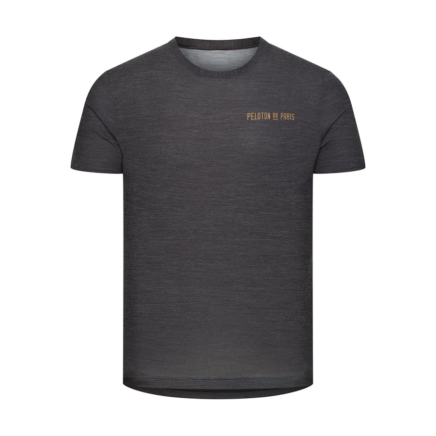Peloton de Paris Atlas Merino Gravel T-Shirt - Grey - SpinWarriors