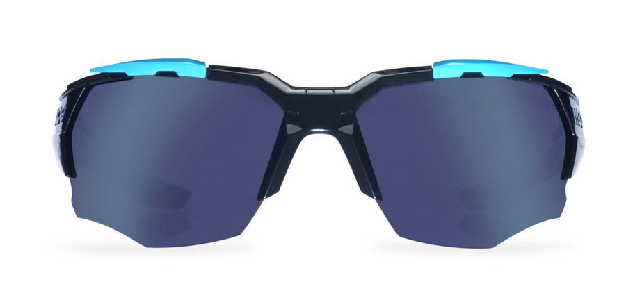 KOO Orion Black/Blue Sunglasses - Blue Night Lens - SpinWarriors