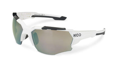 KOO Orion White/Black Sunglasses - Milky Gold Lens - SpinWarriors