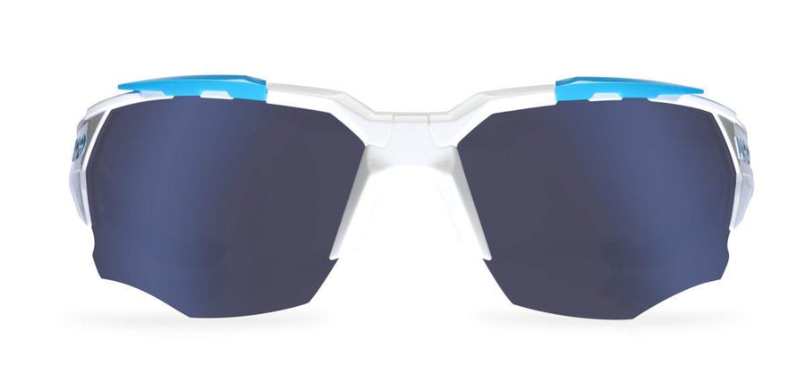 KOO Orion White/Lightblue Sunglasses - Blue Night Lens - SpinWarriors
