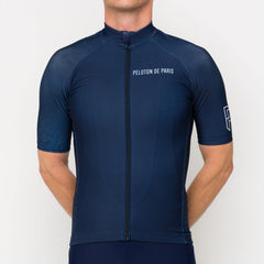 Peloton de Paris Veins Navy Storm Jersey - SpinWarriors