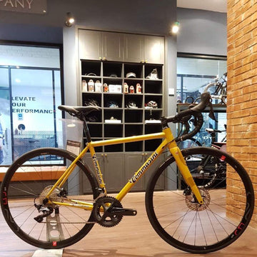 Tommasini Fire Road Disc Bike with Shimano Ultegra - Golden Yellow - SpinWarriors