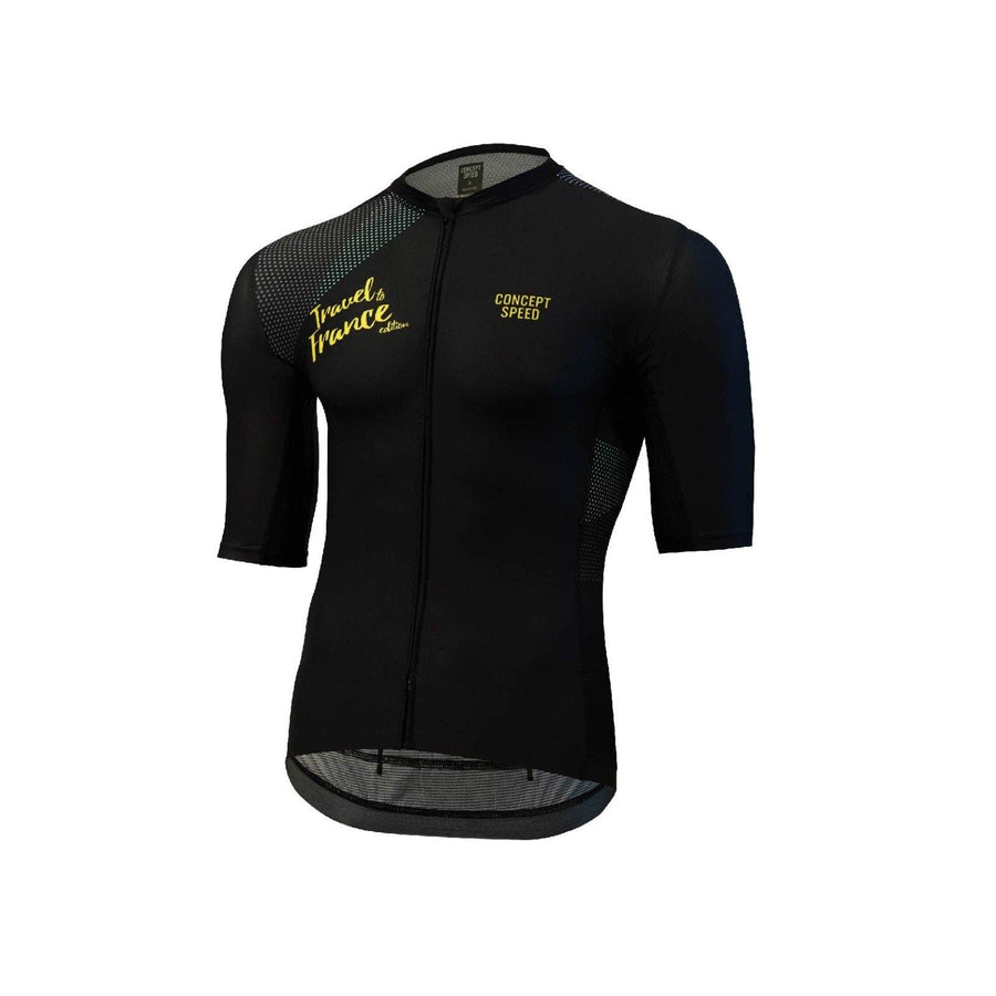 Concept Speed (CSPD) Grand Tour Jersey - Black/Yellow - SpinWarriors