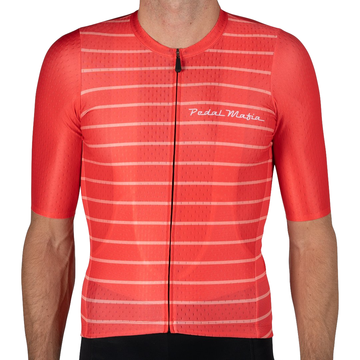 Pedal Mafia Past Times Jersey - Red - SpinWarriors