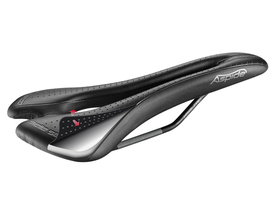 Selle San Marco Aspide Supercomfort Racing Wide Lady Saddle - SpinWarriors
