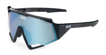 KOO Spectro Black/Turquoise Sunglasses - Turquoise Lens - SpinWarriors