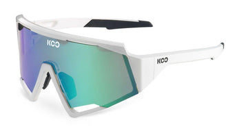 KOO Spectro White/Green Sunglasses - Green Mirror Lens - SpinWarriors