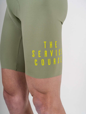 The Service Course Lightweight Bibshort Men - Oil Green