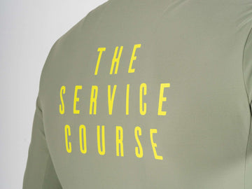 The Service Course Long Sleeve Training Jersey Mens - Oil Green