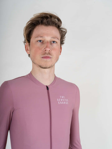 The Service Course Long Sleeve Training Jersey Mens - Wishful Mauve