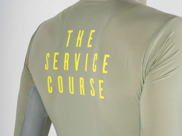 The Service Course Short Sleeve Lightweight Jersey Mens - Oil Green