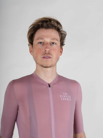 The Service Course Short Sleeve Lightweight Jersey Mens - Wishful Mauve