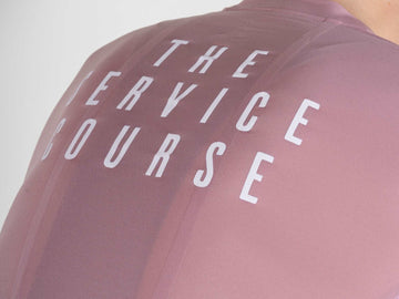 The Service Course Short Sleeve Lightweight Jersey Mens - Wishful Mauve