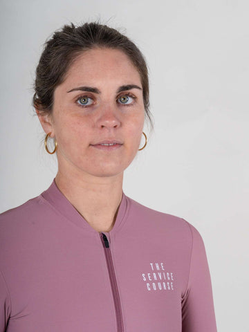 The Service Course Long Sleeve Training Jersey Women - Wishful Mauve