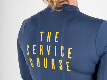 The Service Course Short Sleeve Lightweight Race Jersey Women - Blue Night