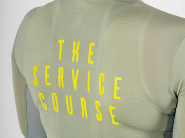 The Service Course Short Sleeve Lightweight Race Jersey Women - Oil Green