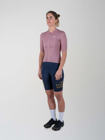 The Service Course Short Sleeve Lightweight Race Jersey Women - Wishful Mauve
