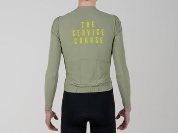 The Service Course Long Sleeve Training Jersey Mens - Oil Green