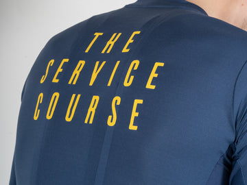 The Service Course Short Sleeve Lightweight Jersey Mens - Blue Night