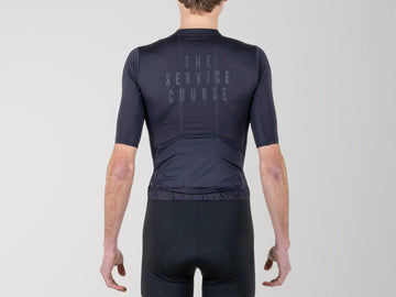 The Service Course Short Sleeve Lightweight Jersey Mens - Jet Black