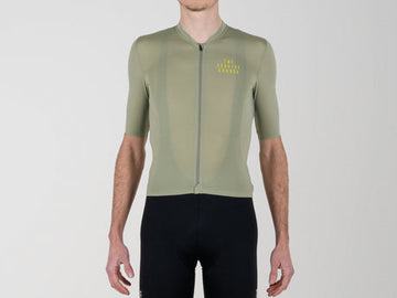 The Service Course Short Sleeve Lightweight Jersey Mens - Oil Green