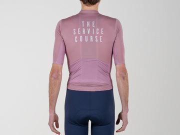 The Service Course Short Sleeve Lightweight Jersey Mens - Wishful Mauve