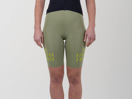 The Service Course Lightweight Bibshort Women - Oil Green