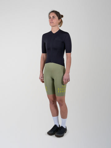 The Service Course Lightweight Bibshort Women - Oil Green