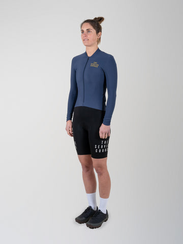 The Service Course Long Sleeve Training Jersey Women - Blue Night